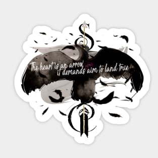 Six Of Crows - Heart is an Arrow Sticker